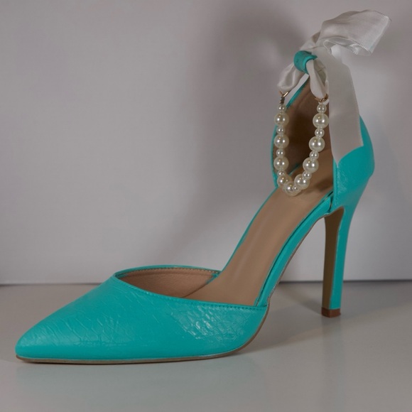 Tiffany Blue Heels - Picture 3 of 11